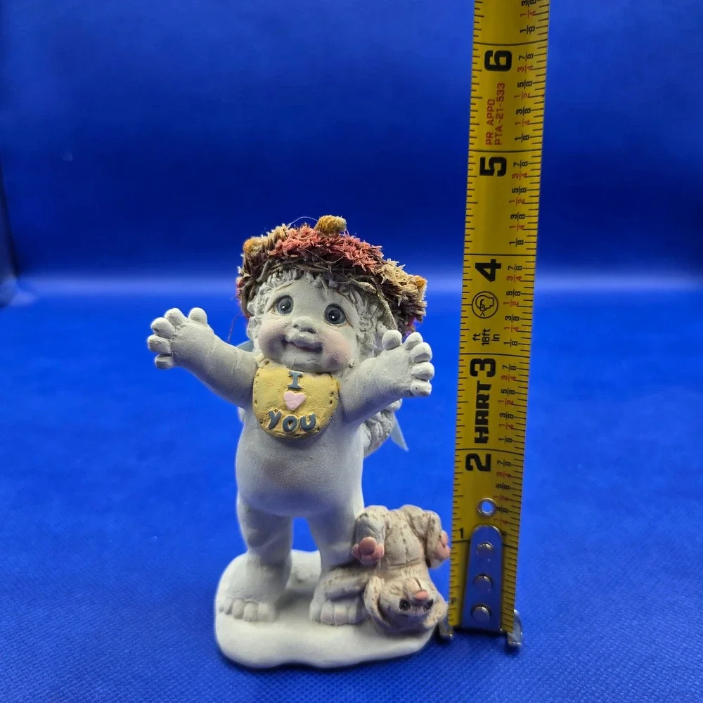 Dreamsicles I Love You Cherub Figurine DC225 Kristin 1994 Angel with Teddy Bear